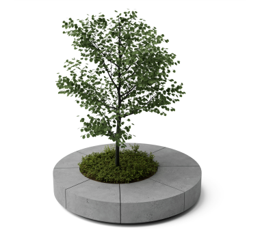 Concrete tree planter K04