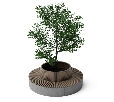 Concrete tree planter K08