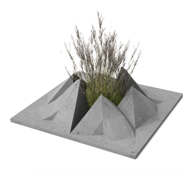 Concrete flowerbed Rock