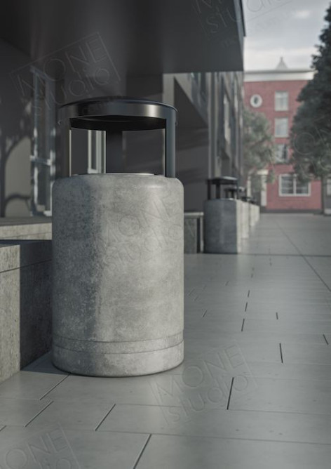 Concrete waste container U05