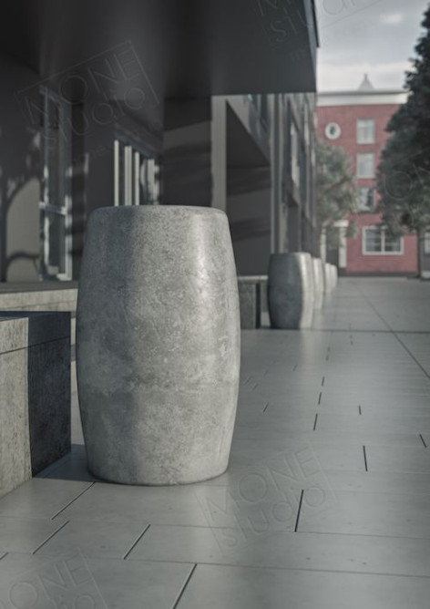 Concrete waste container U07